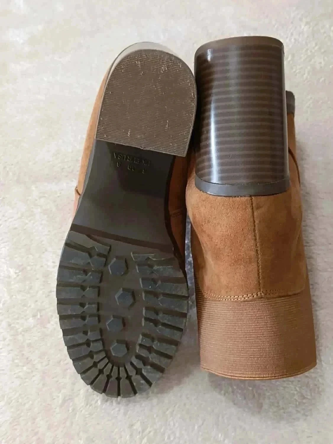 Botins castanhos com salto quadrado 39 – photo 7